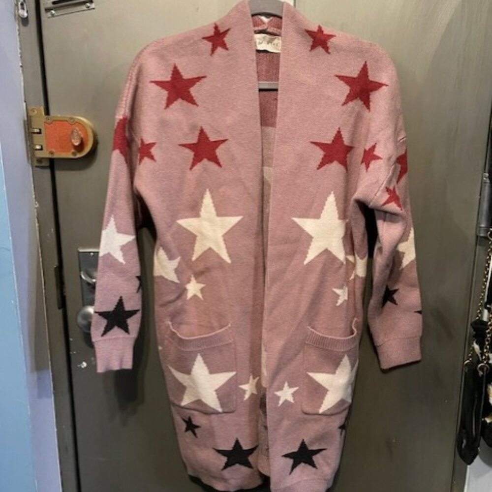 Dreamers Star Cardigan Sweater - NWOT